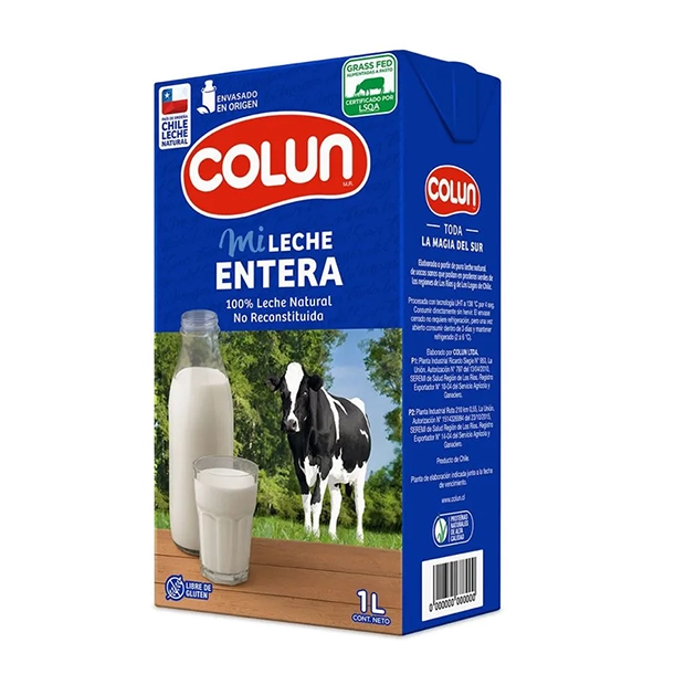 LECHE ENTERA COLUN 1 LT - UN