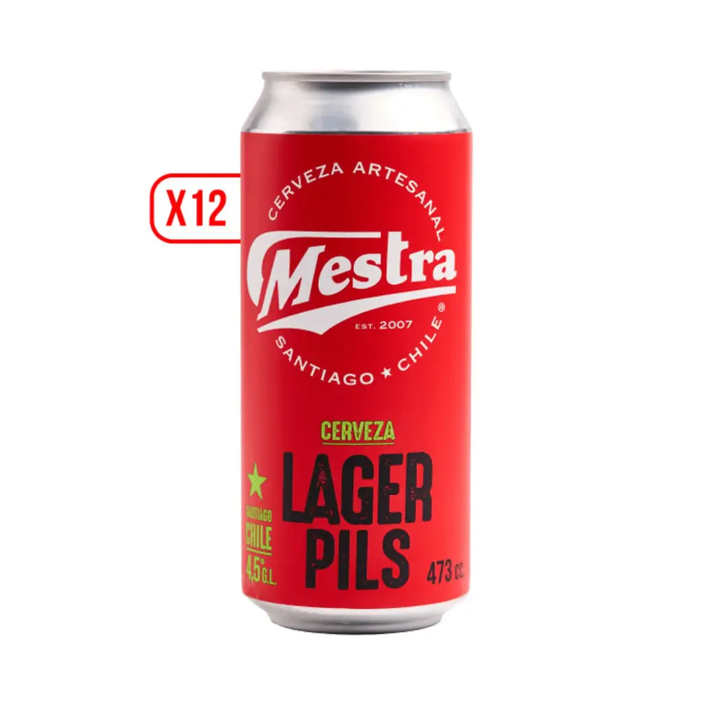 MESTRA LAGER PILS 473CC LATA