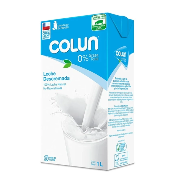 LECHE DESCREMADA COLUN 1 LT - UN