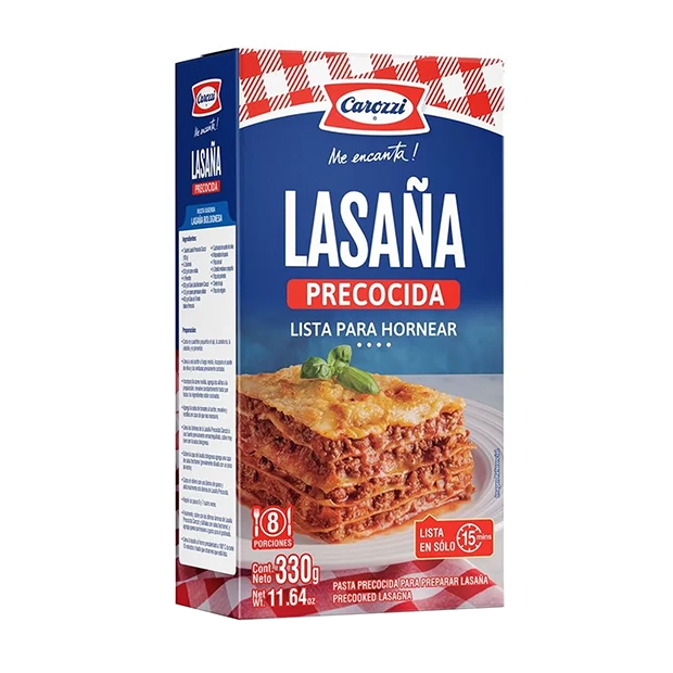 LASAGNA PRECOCIDA CAROZZI  - 330GR - UN