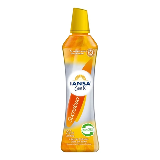 ENDULZANTE IANSA CERO K SUCRALOSA LIQUIDA 250 ML UN