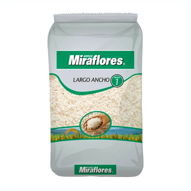 ARROZ MIRAFLORES LARGO G1 - 1KG - UN