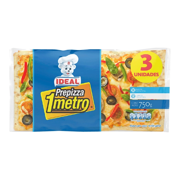 MASA PRE PIZZA 1 METRO CLASICA IDEAL 750 GR UN