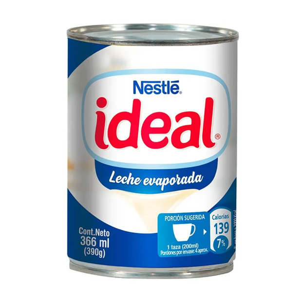 LECHE EVAPORADA IDEAL NESTLE 366 ML UN