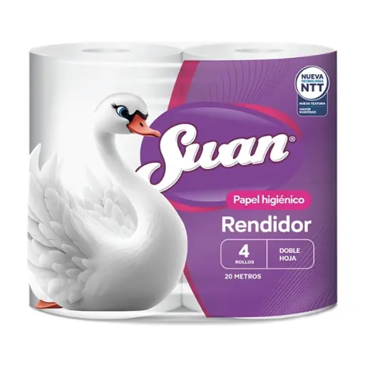 [62194] PAPEL HIGIENICO SWAN RENDIDOR 20 MTS X 4 UND - UN
