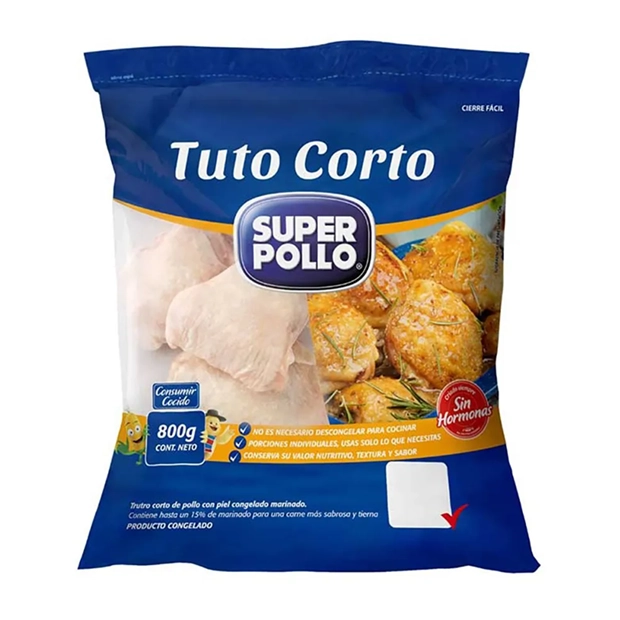 [61729] TUTO CORTO SUPER POLLO 800 GR - UN