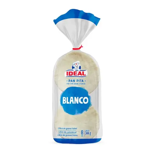 [62766] PAN PITA BLANCO IDEAL 344 GR UN
