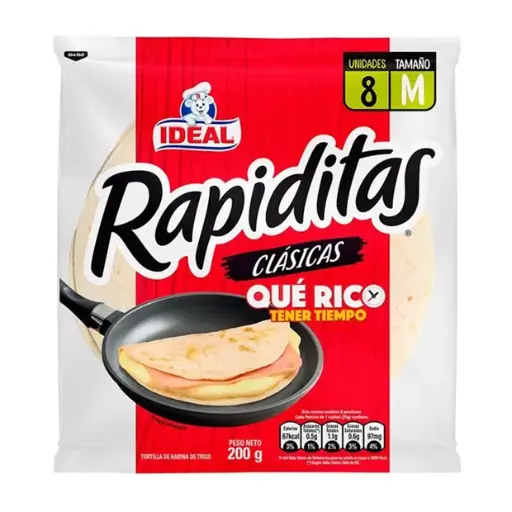 [61225] TORTILLA RAPIDITAS CLASICAS IDEAL 200 GR UN