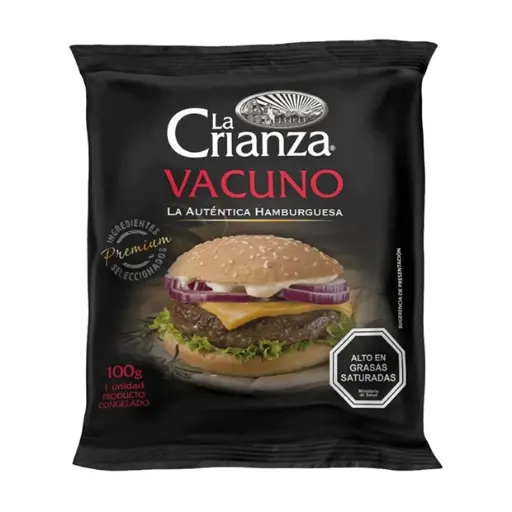 [83010] HAMBURGUESA VACUNO LA CRIANZA 100 GR UN