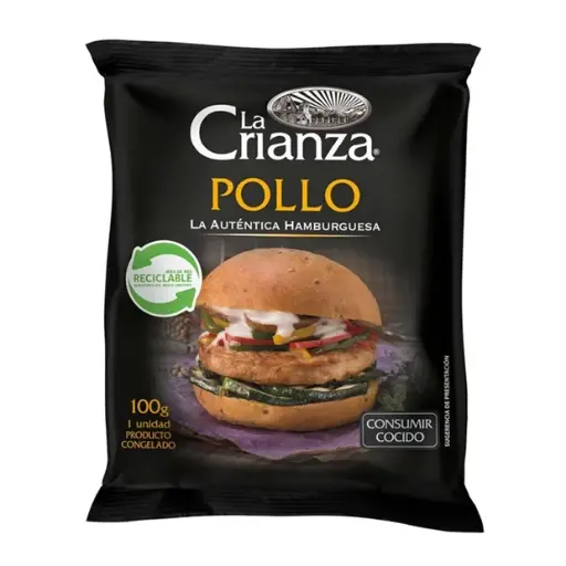 [83011] HAMBURGUESA DE POLLO LA CRIANZA 100 GR UN