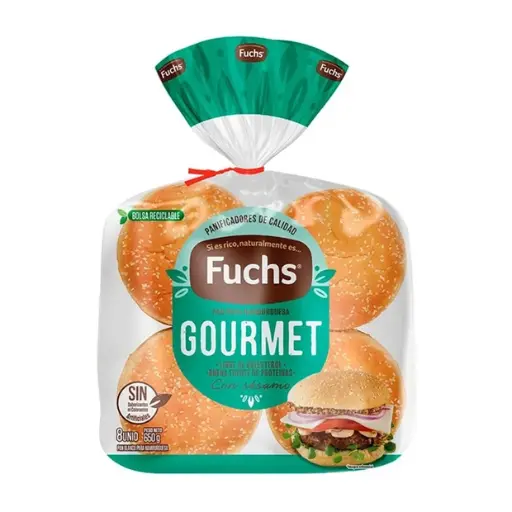 [61234] PAN DE HAMBURGUESA FUCHS 650 GR UN