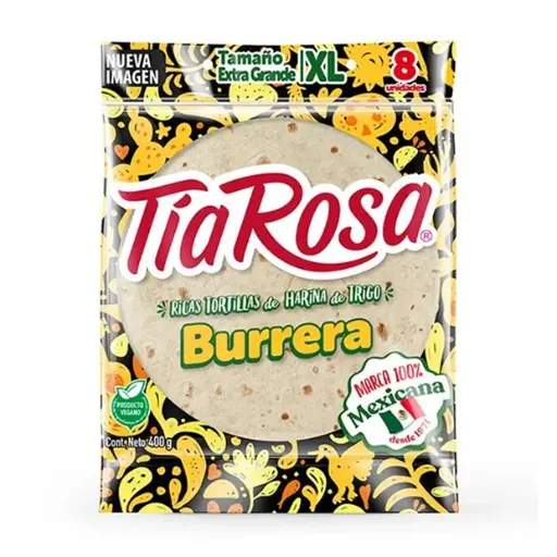 [61224] TORTILLA BURRERA TAMAÑO XL TIA ROSA 400 GR UN
