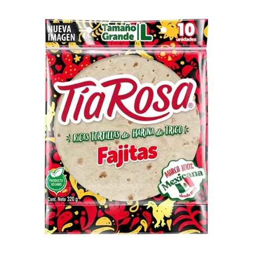 [61223] TORTILLA FAJITAS TAMAÑO L TIA ROSA 320 GR UN