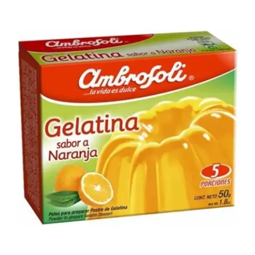 [60782] GELATINA SABOR NARANJA 50 GR UN