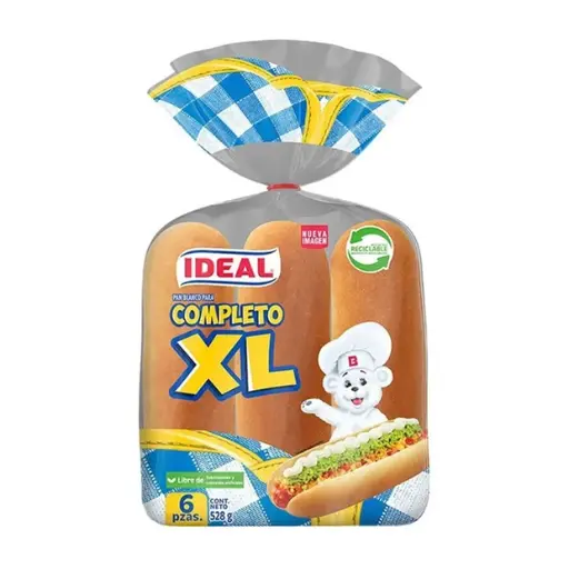 [61233] PAN DE COMPLETO XL IDEAL 528 GR UN
